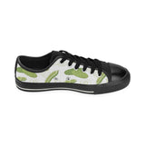 Cucumber sketch pattern Men's Low Top Canvas Shoes Black