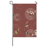 Koi Fish Carp Fish red background House Flag Garden Flag