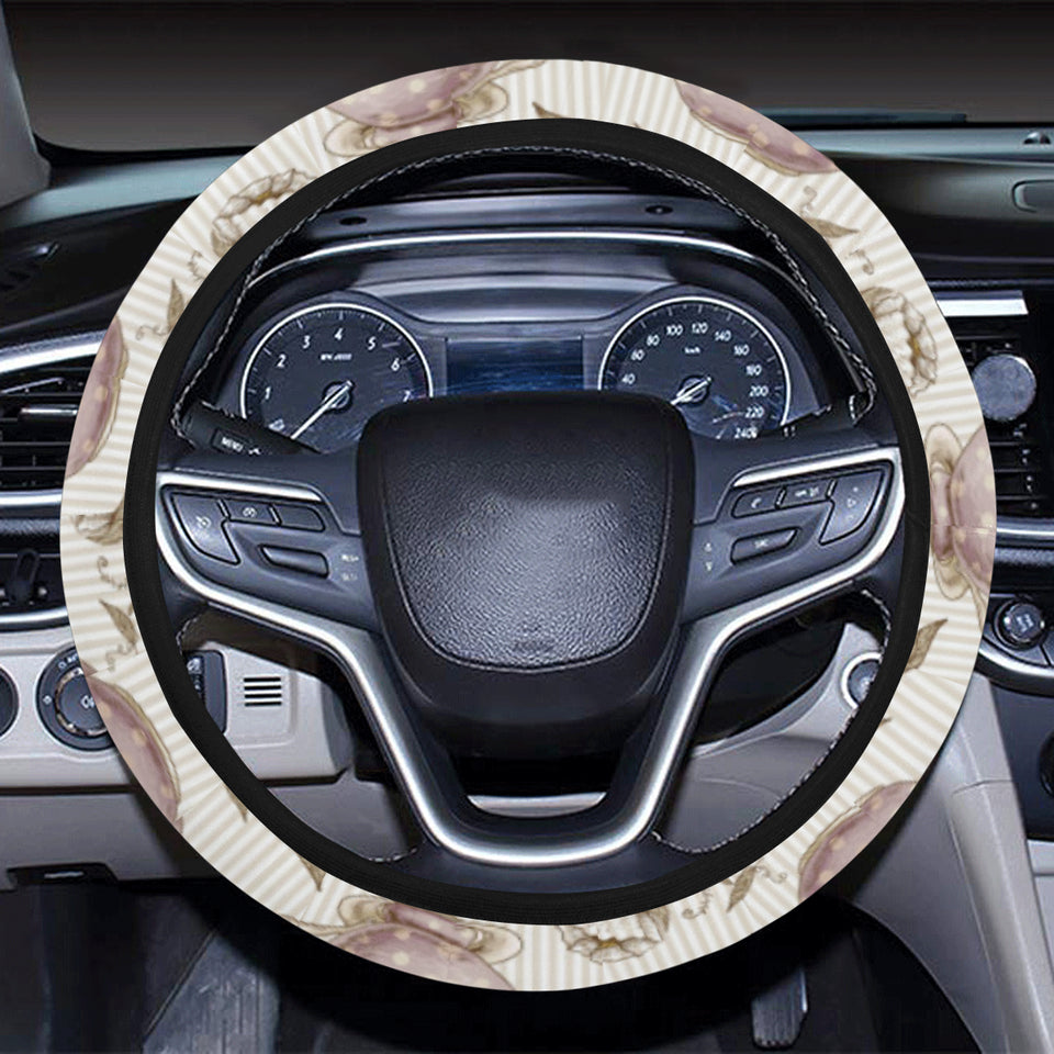 Tea pots Pattern Print Design 03 Car Steering Wheel Cover