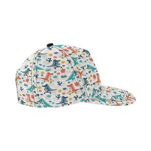 Cute Crocodile Pattern All Over Print Snapback Cap