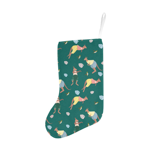 Kangaroo leaves pattern Christmas Stocking