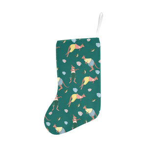 Kangaroo leaves pattern Christmas Stocking