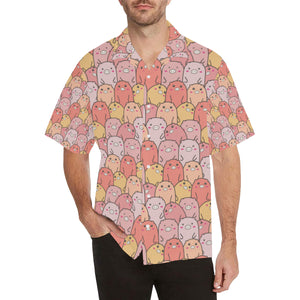 Pig Pattern Print Design 04 Men's All Over Print Hawaiian Shirt (Model T58)