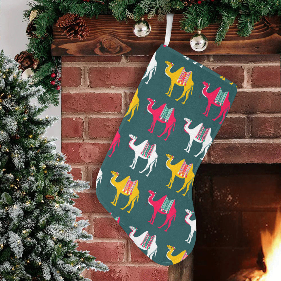 Camel pattern Christmas Stocking