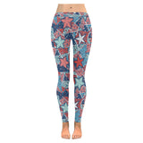 Hand drawn colorful starfish Women's Legging Fulfilled In US