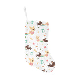 Cute Chihuahua puppie pattern Christmas Stocking