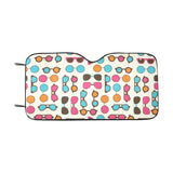 Sun Glasses Pattern Print Design 03 Car Sun Shade