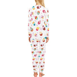 Cake cupcake design pattern Women's All Over Print Pajama Set