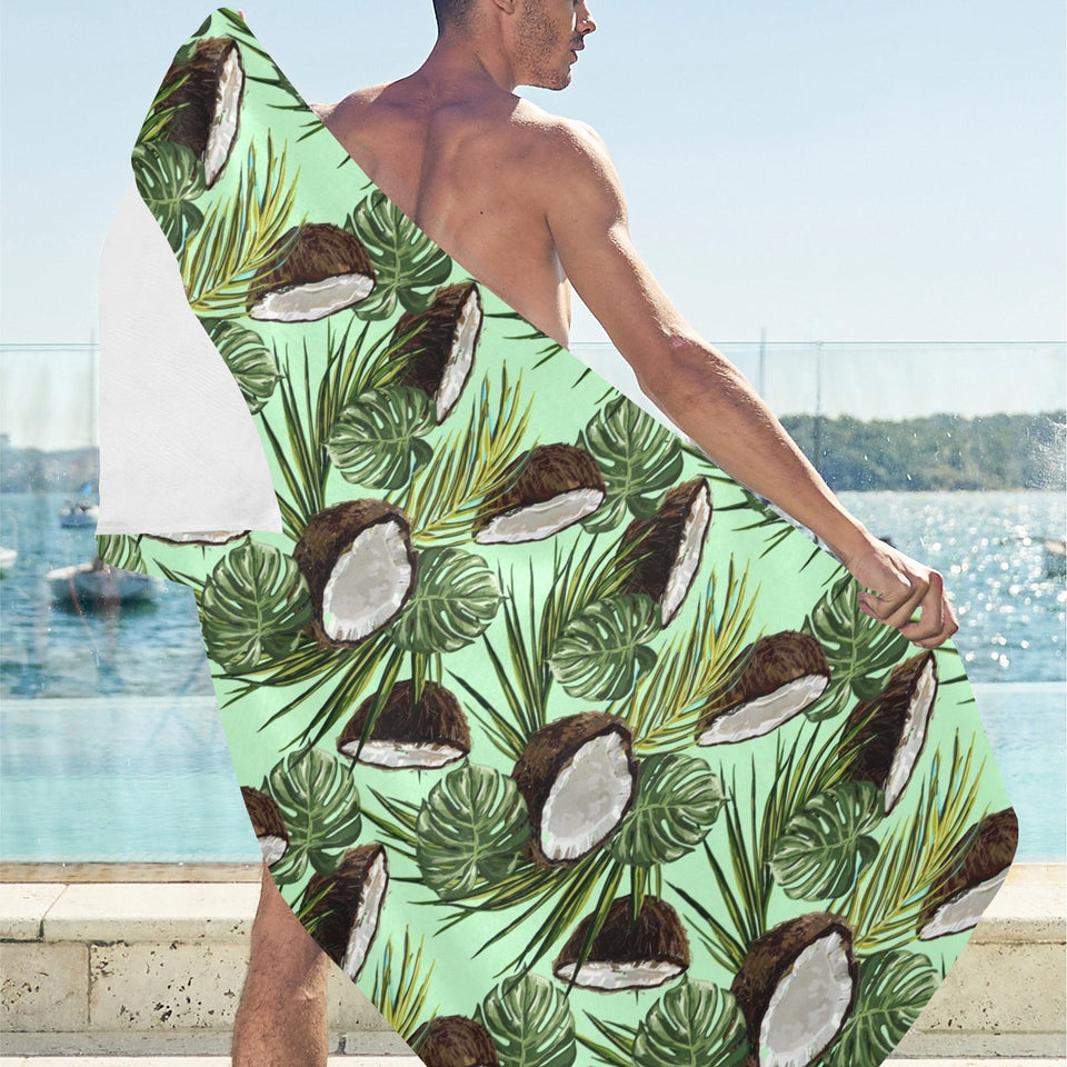 Coconut Pattern Print Design 02 Beach Towel