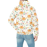 Lion Pattern Print Design 04 Men's Padded Hooded Jacket