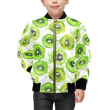 Watercolor kiwi pattern Kids' Boys' Girls' Bomber Jacket