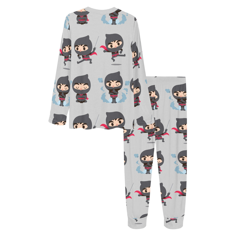 Cute ninja pattern Women's All Over Print Pajama Set