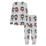 Cute ninja pattern Women's All Over Print Pajama Set