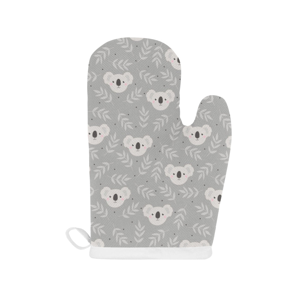 Cute koala leaves pattern Heat Resistant Oven Mitts