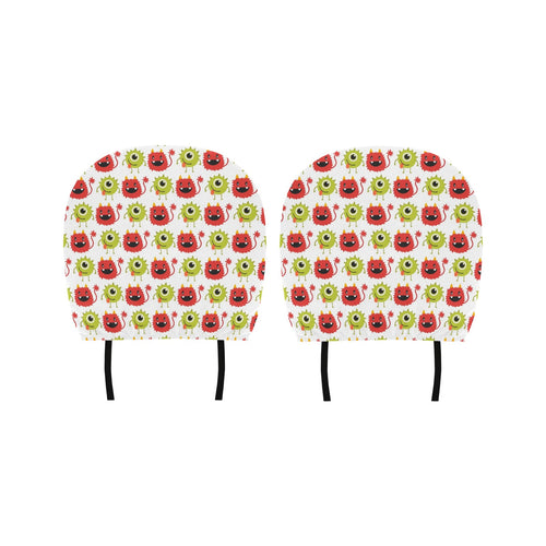 Alien Pattern Print Design 05 Car Headrest Cover