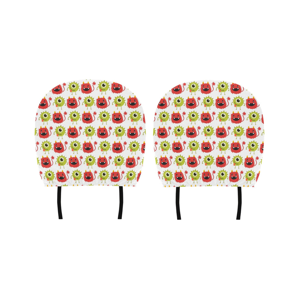 Alien Pattern Print Design 05 Car Headrest Cover