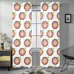 Darts Pattern Print Design 04 Gauze Curtain