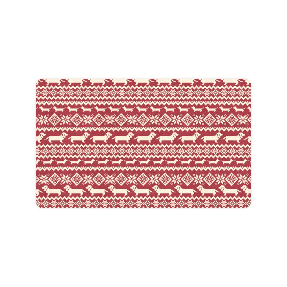 Dachshund Nordic pattern Doormat