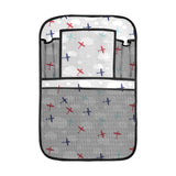 Airplane cloud grey background Car Seat Back Organizer