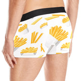 French fries white paper box pattern Men's All Over Print Boxer Briefs Men's Underwear