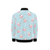 Cute cow flower pattern Kids' Boys' Girls' Bomber Jacket