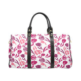 pink sketch tulip pattern Travel Bag