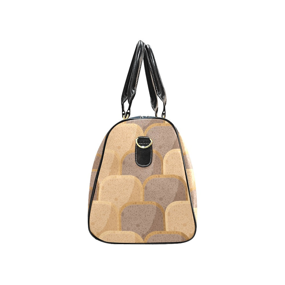 Bread Toast Pattern Print Design 04 Travel Bag