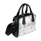 colorful unicorn rainbow heart pattern Shoulder Handbag