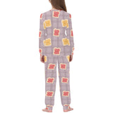Bread Toast Pattern Print Design 05 Kids' Boys' Girls' All Over Print Pajama Set