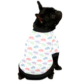 Hippopotamus Pattern Print Design 03 All Over Print Pet Dog Round Neck Fuzzy Shirt