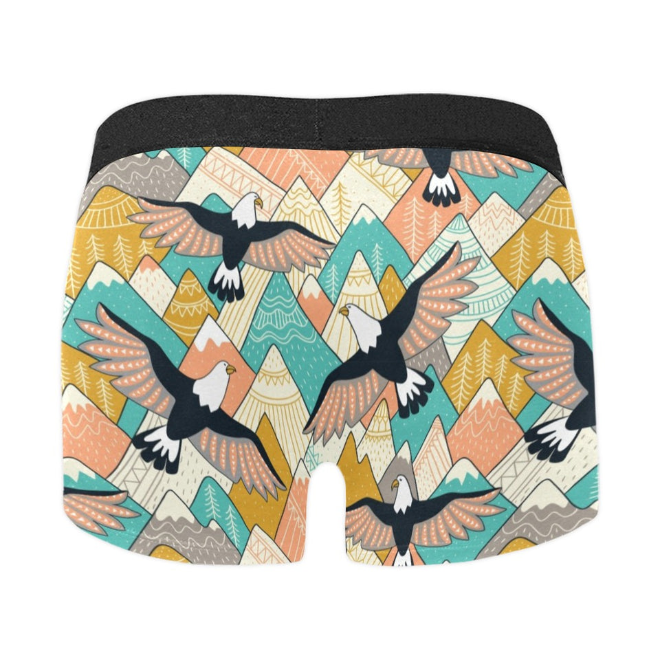 Eagle Pattern Print Design 02 Men's All Over Print Boxer Briefs Men's Underwear