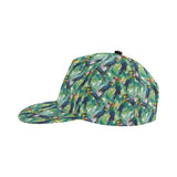 Colorful parrot exotic flower leaves All Over Print Snapback Cap