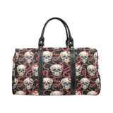 Red snake skull pattern Travel Bag