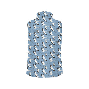 Seagull Pattern Print Design 04 Men's Padded Vest