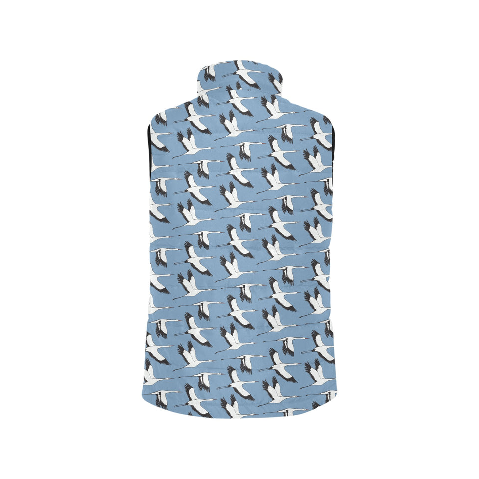 Seagull Pattern Print Design 04 Men's Padded Vest