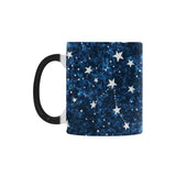 Night sky star pattern Morphing Mug Heat Changing Mug