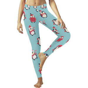 Cute penguin christmas  design pattern Women's Legging Fulfilled In US