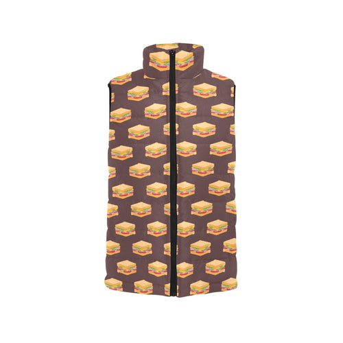 Sandwich Pattern Print Design 04 Men's Padded Vest