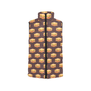 Sandwich Pattern Print Design 04 Men's Padded Vest