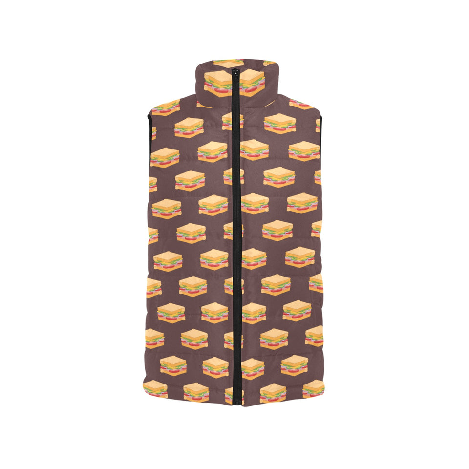 Sandwich Pattern Print Design 04 Men's Padded Vest