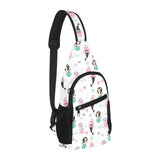 cute mermaid dolphin fish starfish pattern All Over Print Chest Bag