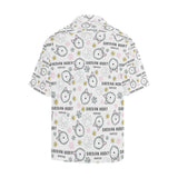 Siberian Husky design pattern Men's All Over Print Hawaiian Shirt