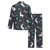 unicorn rainbows moon clound star pattern Men's Long Pajama Set