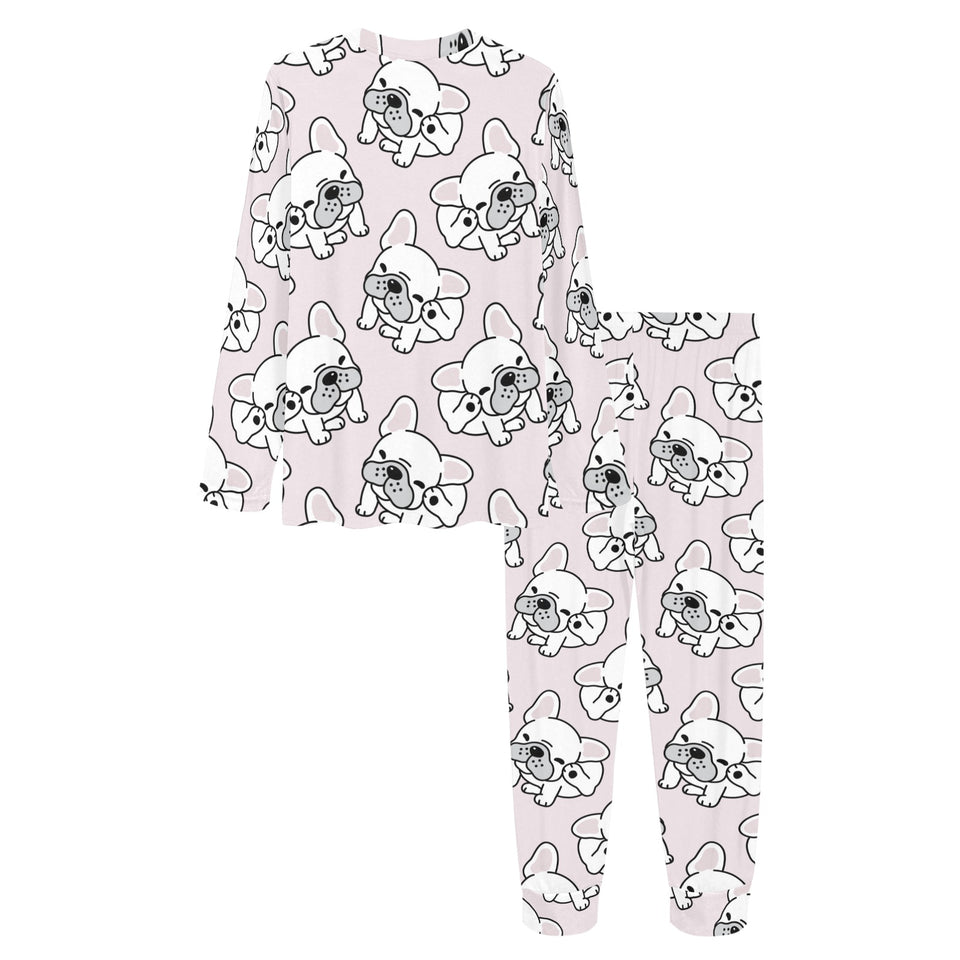 Cute french bulldog pattern Women's All Over Print Pajama Set