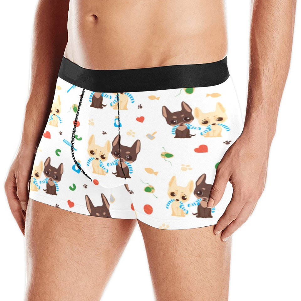 Cute Chihuahua dog pattern Men's All Over Print Boxer Briefs Men's Underwear