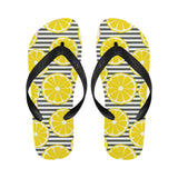 slice of lemon design pattern Unisex Flip Flops