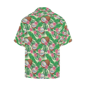 Coconut Pattern Print Design 01 Men's All Over Print Hawaiian Shirt (Model T58)