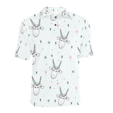 Cute goat design pattern Men's All Over Print Polo Shirt