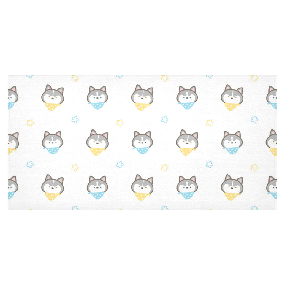 Cute Siberian Husky pattern Tablecloth