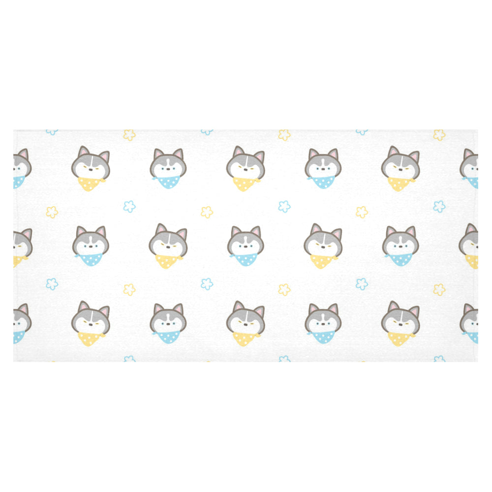 Cute Siberian Husky pattern Tablecloth
